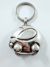 PORTE-CLES - RENAULT TWINGO Original Vintage 2000s Métal Argenté Top Qualité -