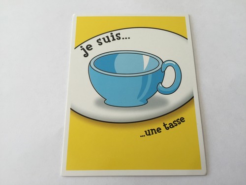 Carte suis une tasse pièce - suis,