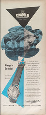 Roamer Publicité 1 Page 1955 Montre RW Originale SWISS MADE Étanche