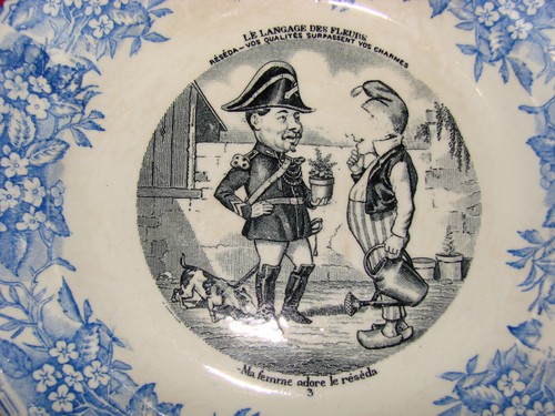 Ancienne assiette dessert - à,