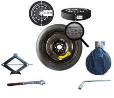 roue de secours (galette) 17" pour VW GOLF 6,7,8 TOURAN avec cric clé et housse