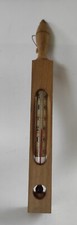 Joli Thermomètre En Bois Ancien Vintage 