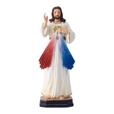 Statue de Jésus-Christ de la Miséricorde Divine Catholique Figurine Cadeau
