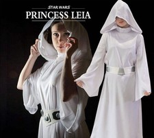 Déguisement Fantaisie Princesse Leia Star Wars Adulte Femme Halloween Cosplay Costume
