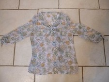 TUNIQUE SEXY POUR FEMME / TAILLE L / LEGèRE ET TRANSPARENTE BLANCHE A COL SEXY