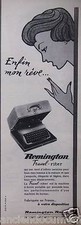 PUBLICITÉ 1958 REMINGTON