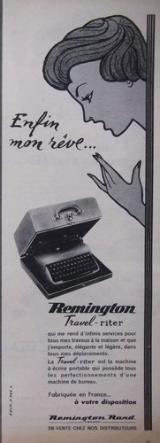 Publicité 1958 remington - publicitÉ,