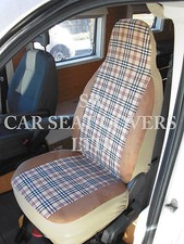 Adapté À Peugeot Boxer Camping-Car, 2011, Siège Housses Myrtille Carreaux