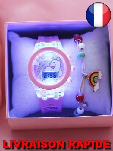 Montre licorne led - licorne, lumière