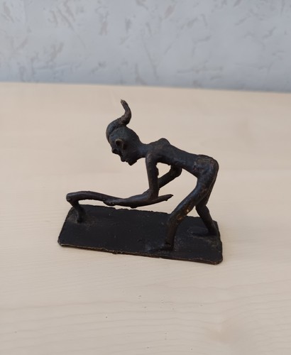 Statuette bamoun bronze - bamoun, en