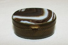 RARE PETITE BOITE A PILULES LOUIS XV 18ème siècle ONYX / POMPONNE c18th pill box
