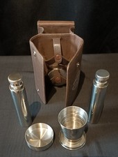 Flasque Chevignon en cuir marron