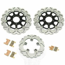 pour Suzuki GSX-R 600 GSXR750 04 05 Disques de frein Avant Arrière et Plaquettes