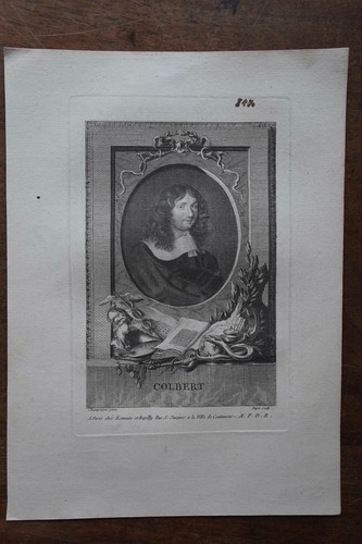 Portrait colbert gravure - portrait,
