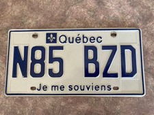 Plaque immatriculation