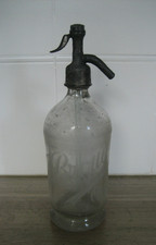 Ancien Syphon Bouteille Eau de Selz C. Brouard Orléans