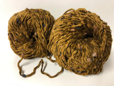 lot de 10 pelotes de laine velours fantaisie camel /fabriqué en FRANCE