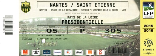 Billet ticket match - billet/ticket, fc