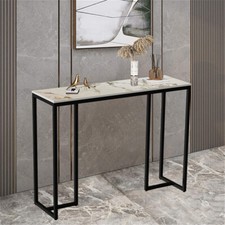 Black Console Table With White
