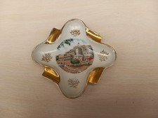 Petit cendrier ancien en porcelaine de Limoges "Palais du Prince Monaco"