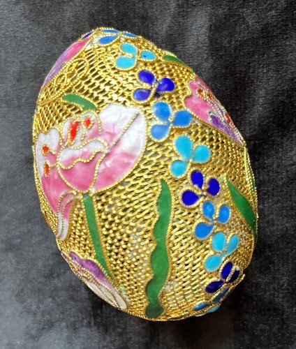 Oeuf décoratif cloisonné - oeuf,