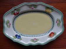 VILLEROY ET BOCH  1 PLAT FRENCH GARDEN FLEURENCE COUNTRY COLLECTION LG 36,5 cm