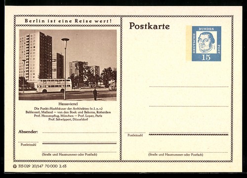 Carte postale berlin - carte,