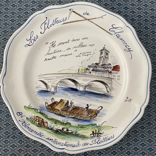 Assiette faïence clamecy - assiette,