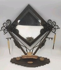 rare miroir art deco fer