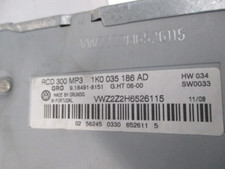 AUTORADIO  RÉCEPTEUR  VOLKSWAGEN GOLF V  1K0035186AD  2556257
