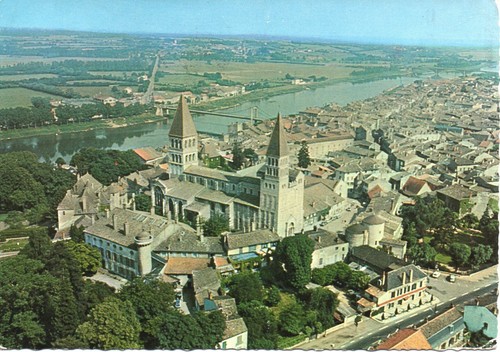 Cpsm tournus vue aérienne - cpsm,