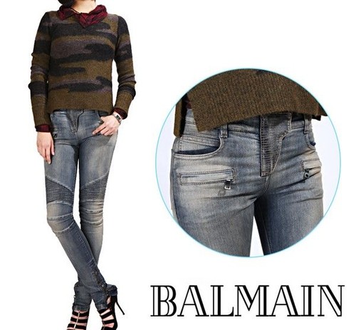 Balmain veste jean - jean, femme