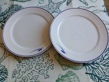 2 Assiettes plates "A. Simon Paris"