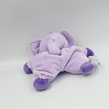 Doudou semi plat éléphant