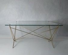 Table basse métal doré