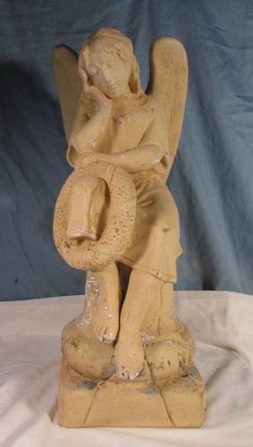 Sculpture terre cuite ange - terre,