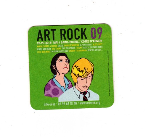 Sous bock bière art rock - :,