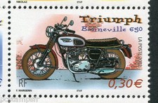 FRANCE 2002, timbre 3515, MOTO TRIUMPH BONNEVILLE neuf** VF MNH STAMP, MOTORBIKE