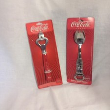  2002 Coca Cola Pair of Collectible Contour  Bottle Openers  by Gibson