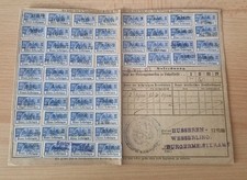 Timbre Socio-Postaux  - Alsace Lorraine Sur Carte De Quittance 1902