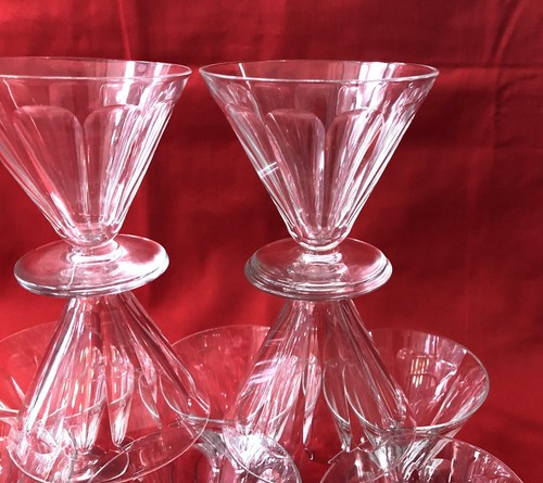 Verre vin art deco - à,