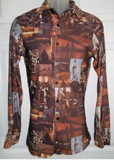 VTG 60s 70s DISCO SHIRT NYC