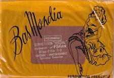 Bas nylon Mondia 11 deniers Beige Bronzé. Taille 1. French vintage stockings.