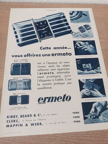 Ermeto movado montres 1946 - ermeto,