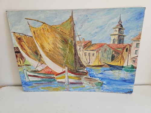 Tableau huile sur - sur, carton