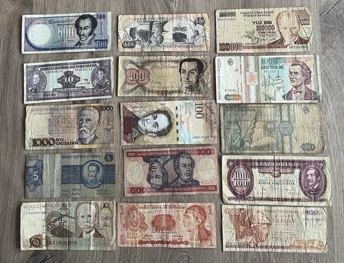 Lot billets du monde - du,