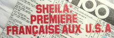 Clipping PODIUM : SHEILA 1p ( 1ere Française aux USA ) et au dos Poster BELMONDO