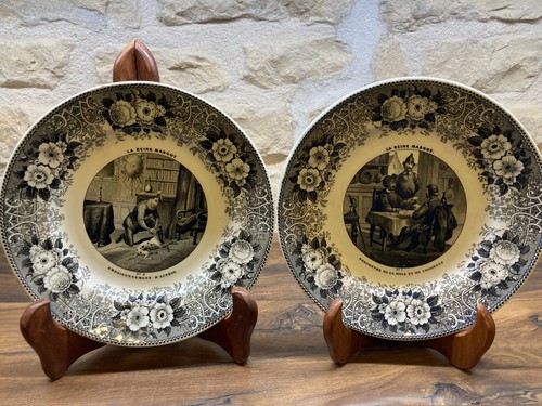 Assiettes anciennes creil - anciennes,
