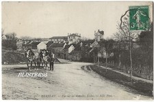 Herblay (95) vue sur les nouvelles écoles envoyée 1912 a château du loir montval