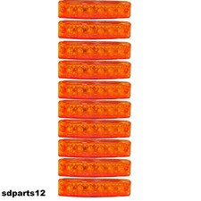10 x 12V Orange 6 Led Feux De Gabarit Latéral Pour Camion Caravane Camping-car